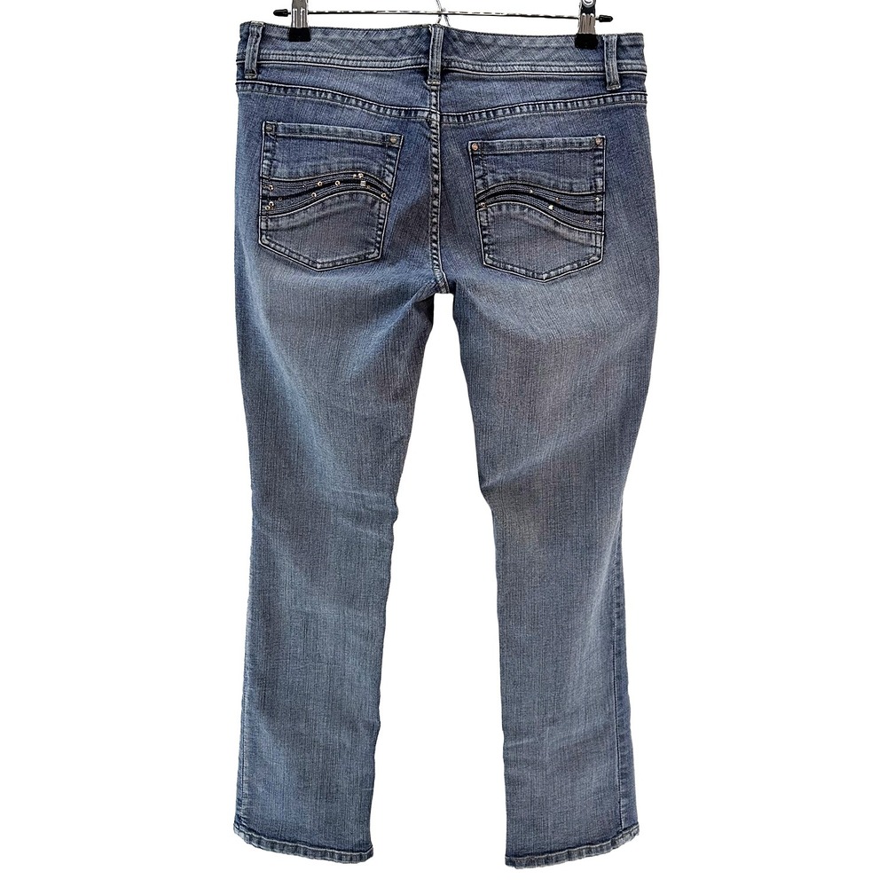 BLANC Women's Mid-rise Bootcut Jeans • 6 • light wash‎ blue - Picture 3 of 9